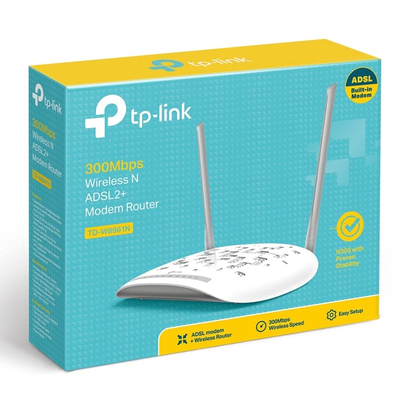 مودم روتر ADSL2 Plus بیسیم N300 تی پی-لینک مدل TD-W8961N مودم روتر ADSL2 Plus بیسیم N300 تی پی-لینک مدل TD-W8961N - Image 4