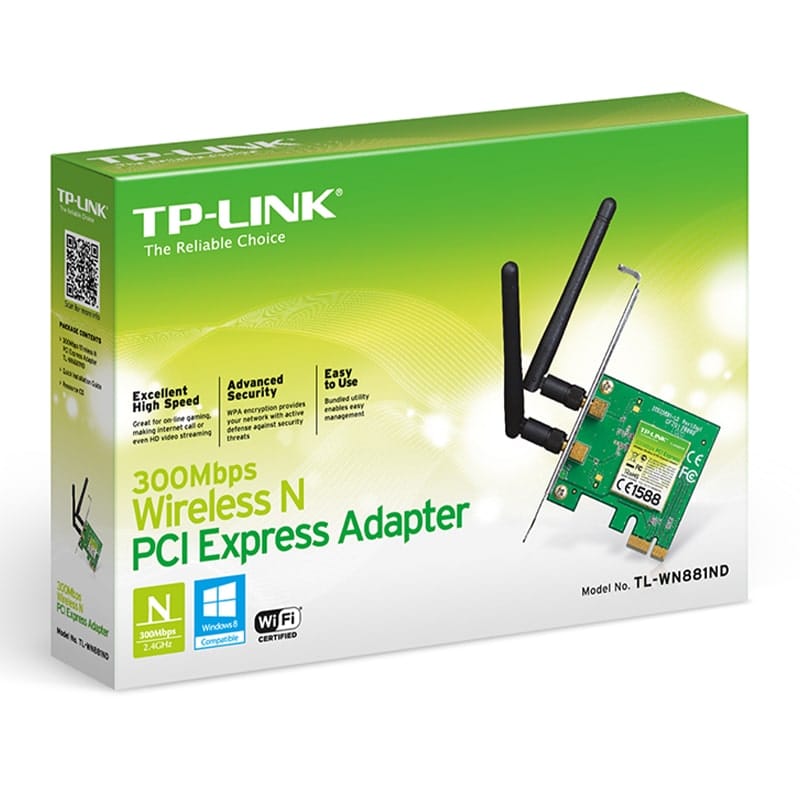 کارت شبکه بیسیم تی پی-لینک TL-WN881ND کارت شبکه بیسیم تی پی-لینک TL-WN881ND - Image 2