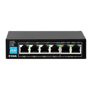 سوییچ 6 پورت دی لینک مدل DGS-F1006P-E