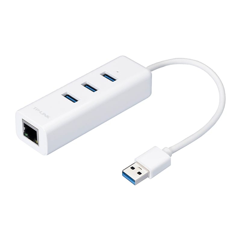 هاب 3 پورت USB 3.0 و کارت شبکه تی پی-لینک مدل UE330 هاب 3 پورت USB 3.0 و کارت شبکه تی پی-لینک مدل UE330