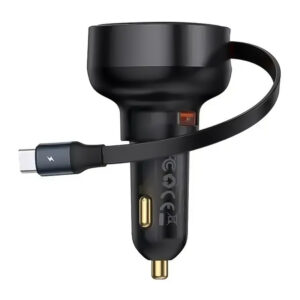 شارژر فندکی باسئوس مدل Enjoyment Pro Retractable