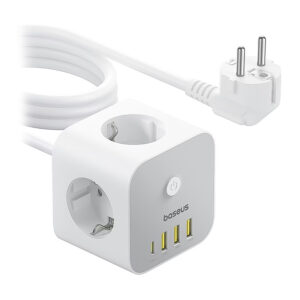 شارژر رومیزی USB باسئوس مدل PowerCombo Cube 20W