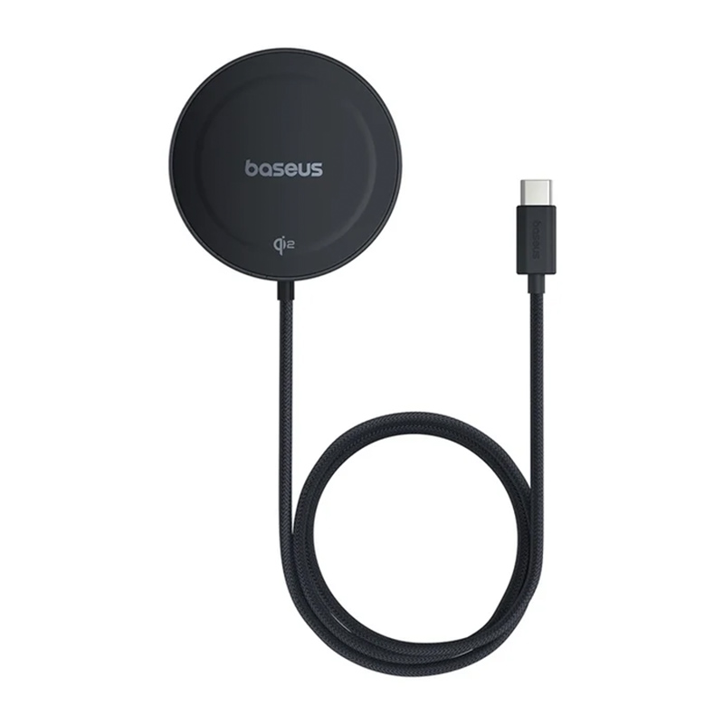 شارژر بی‌سیم مگنتی باسئوس مدل Simple Mini4 Qi2 15W